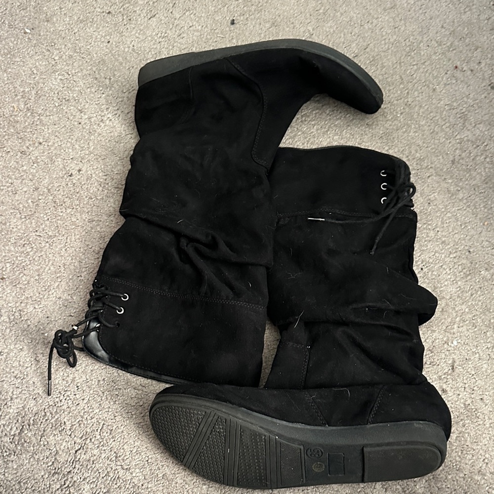 Elegant Black Women's Combat Boots
